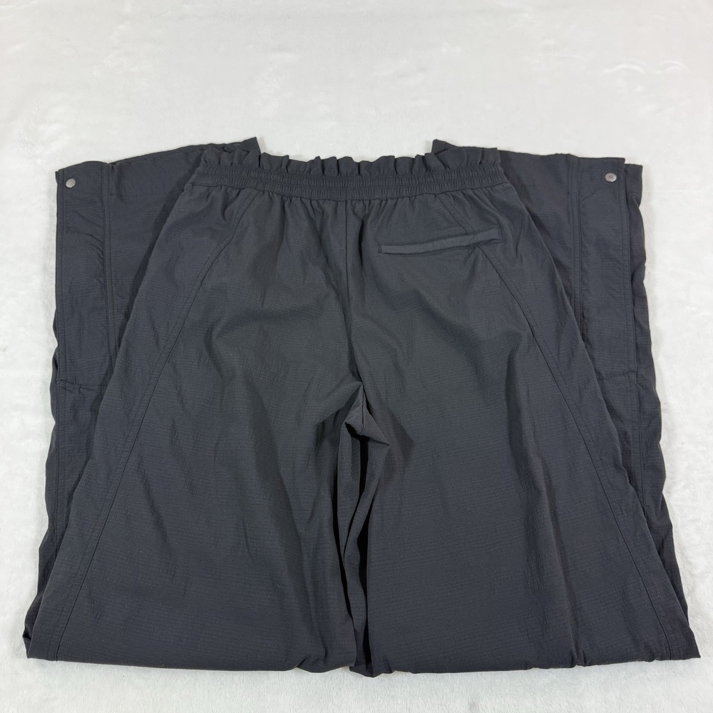 Athleta Trekkie High Rise Parachute Pant Sz 6 Tall Black #533487 Wide Leg Dance - Picture 9 of 16